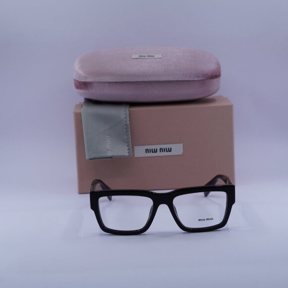 Miu Miu MU02XV 1AB1O1 Rectangle Eyeglasses 52mm – Black - Picture 4 of 10